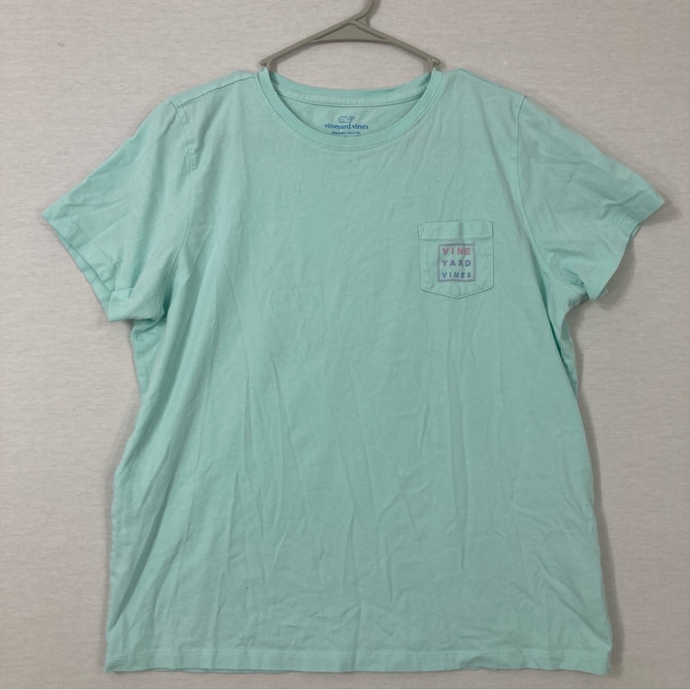 Vineyard Vines Mint Green Pocket Tee